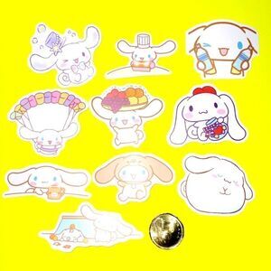 3/$20 10 pcs brand new waterproof Cinnamoroll stickers
